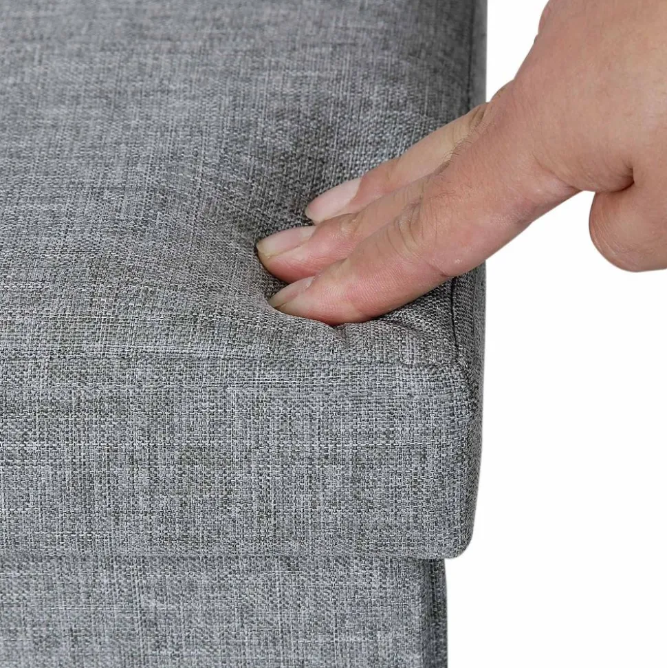 Cheap SONGMICS Banc de rangement 86L gris clair Marron Rustique