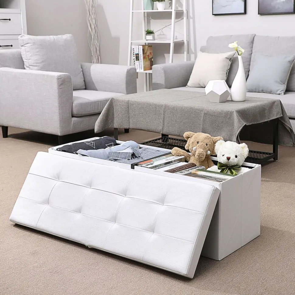 Best Sale SONGMICS Banc de rangement 120L noir