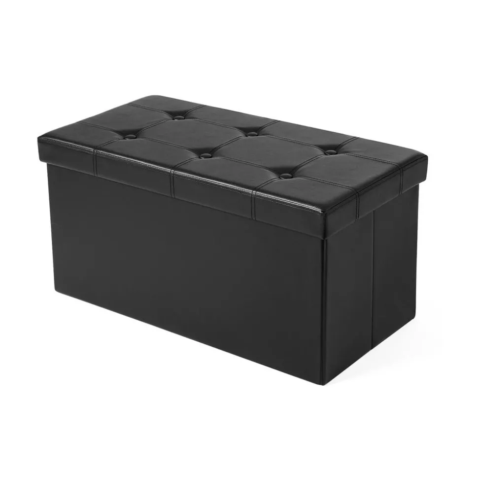 Store SONGMICS Banc de rangement 80L noir