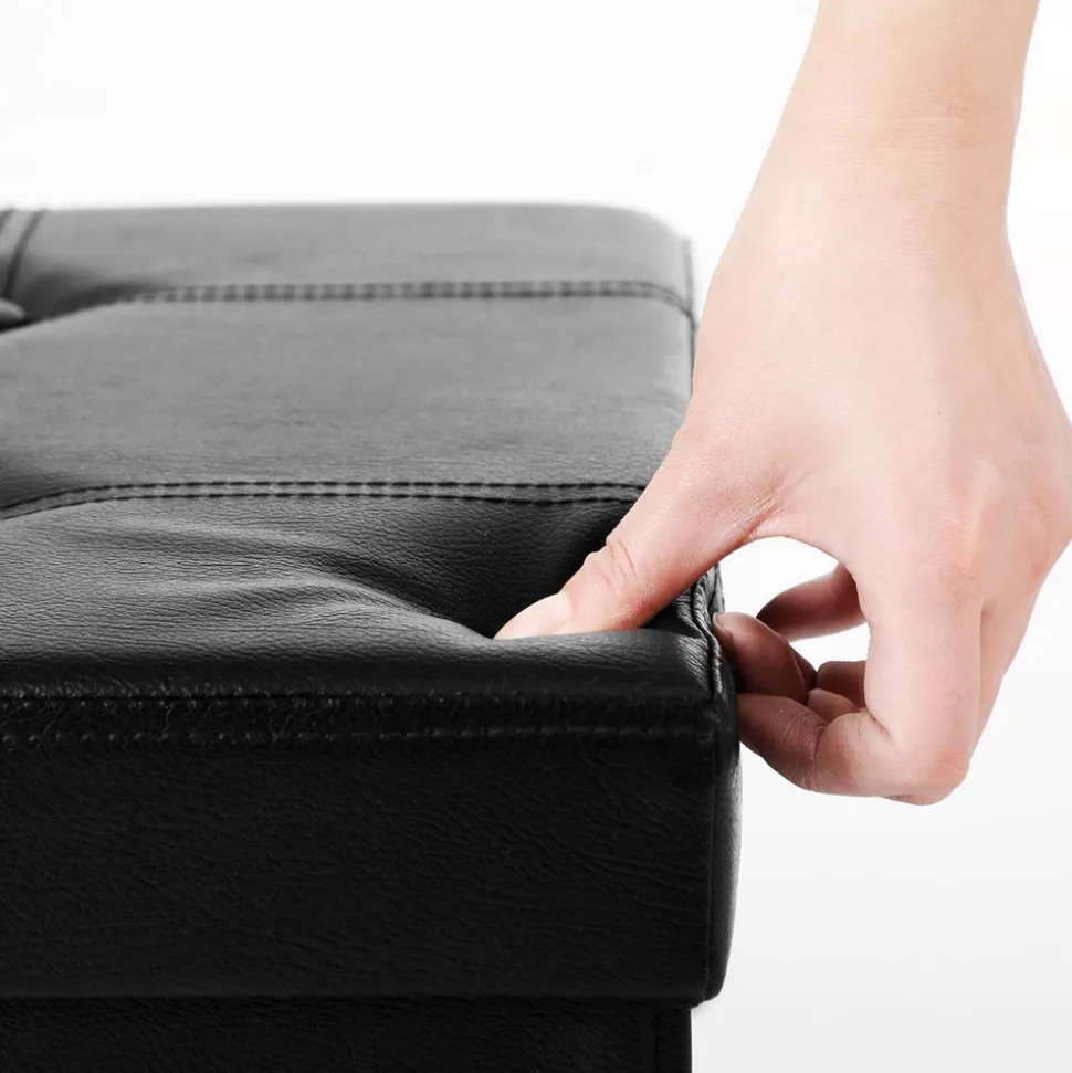 Store SONGMICS Banc de rangement 80L noir