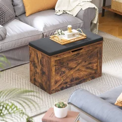 Hot SONGMICS Banc façon grange Marron Vintage