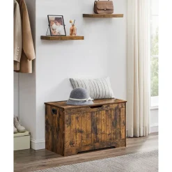 Clearance SONGMICS Banc rangement 120L Gris Foncé