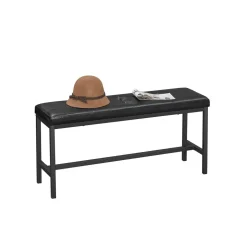 Outlet SONGMICS Banc rembourré noir