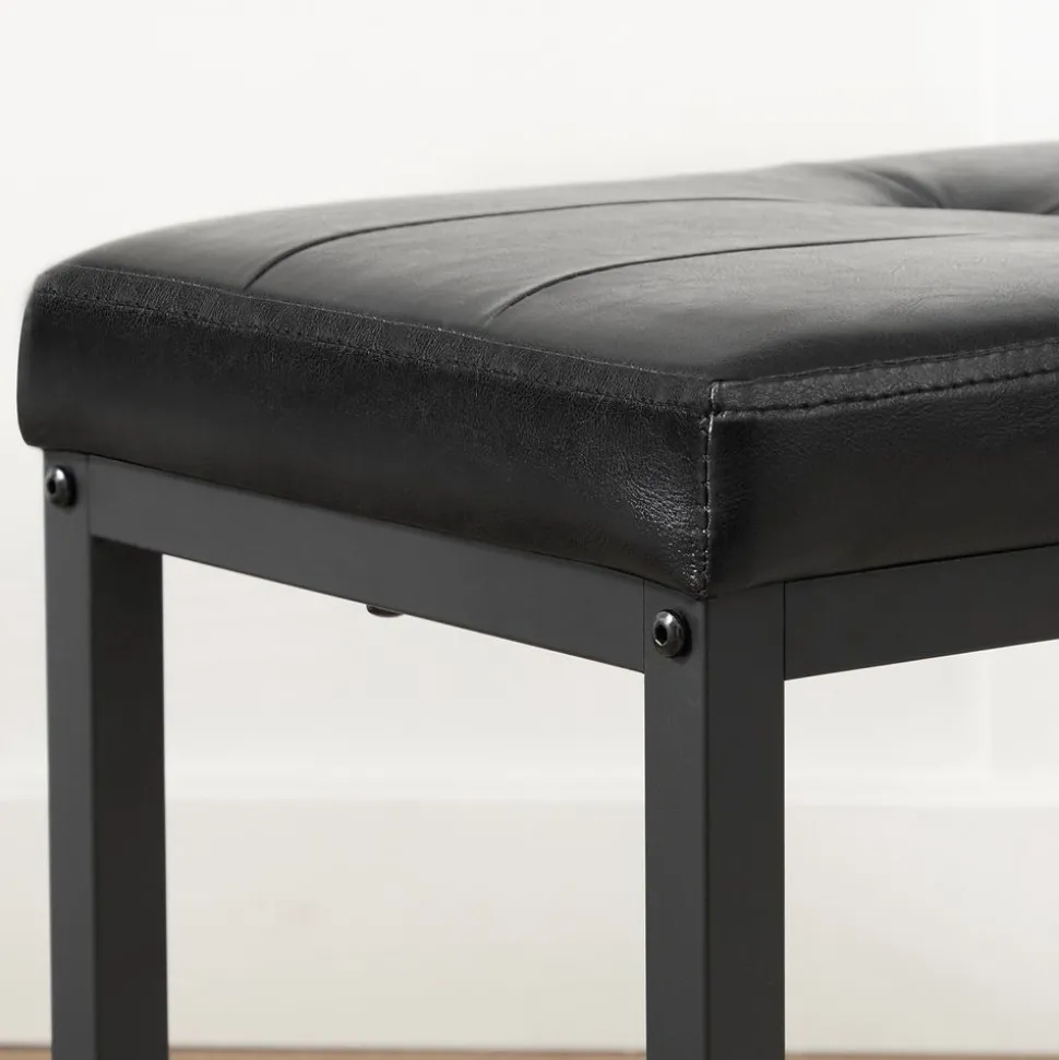 Outlet SONGMICS Banc rembourré noir