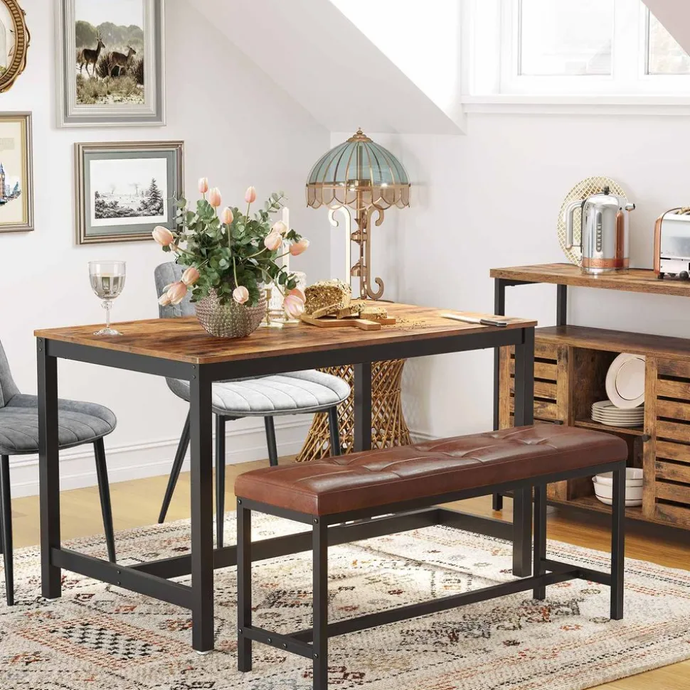 Outlet SONGMICS Banc rembourré noir