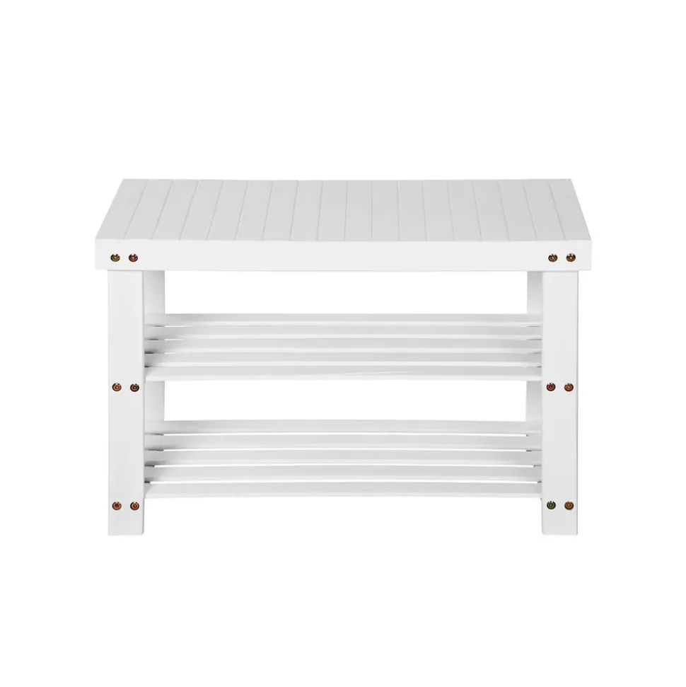 Clearance SONGMICS Banc étagère bambou