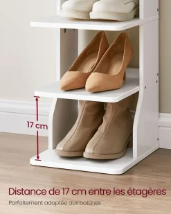 Shop SONGMICS B0BSH2L8Y2Banc à chaussures marron rustique