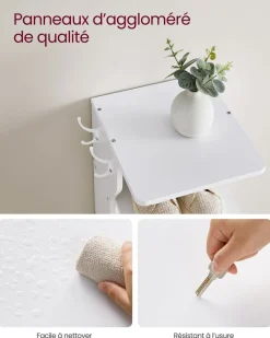 Shop SONGMICS B0BSH2L8Y2Banc à chaussures marron rustique