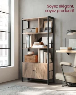 Flash Sale SONGMICS Bibliothèque à 4 Niveaux