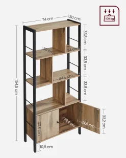 Flash Sale SONGMICS Bibliothèque à 4 Niveaux
