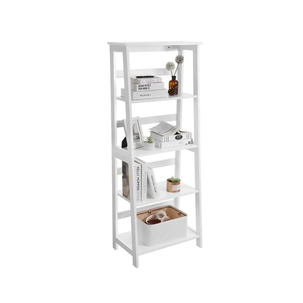 Cheap SONGMICS Bibliothèque à 5 niveaux Marron Rustique