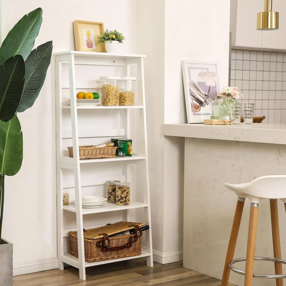 Cheap SONGMICS Bibliothèque à 5 niveaux Marron Rustique