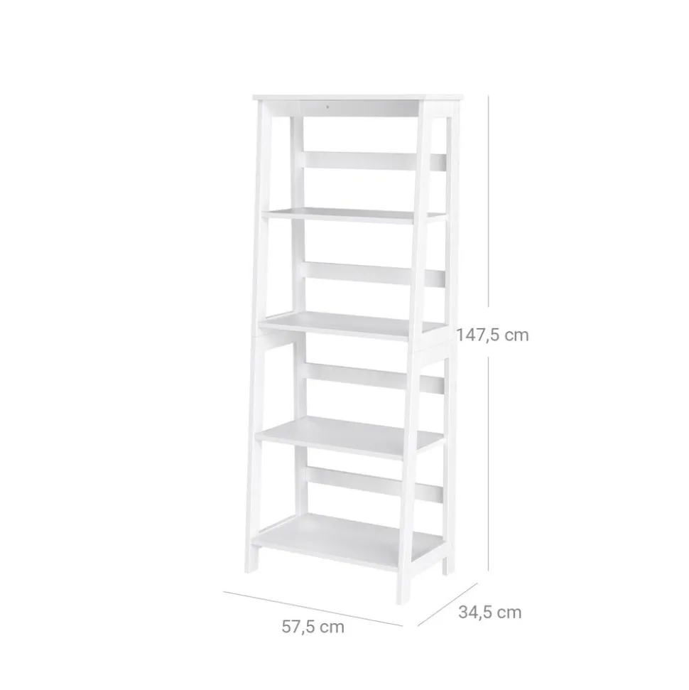 Cheap SONGMICS Bibliothèque à 5 niveaux Marron Rustique