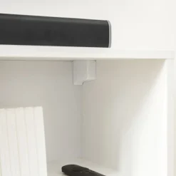 Shop SONGMICS Bibliothèque à 3 niveaux 80 x 24 x 93 cm blanc