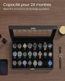 Clearance SONGMICS Bibliothèque 8 cases industriel Brun Vintage Noir