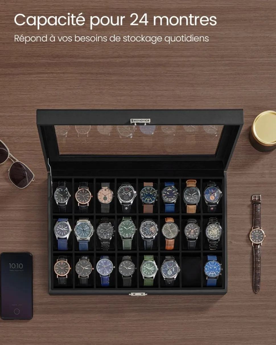 Clearance SONGMICS Bibliothèque 8 cases industriel Brun Vintage Noir