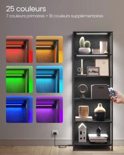 Best SONGMICS Bibliothèque 8 cases rustique Marron Vintage