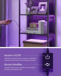 Best SONGMICS Bibliothèque 8 cases rustique Marron Vintage