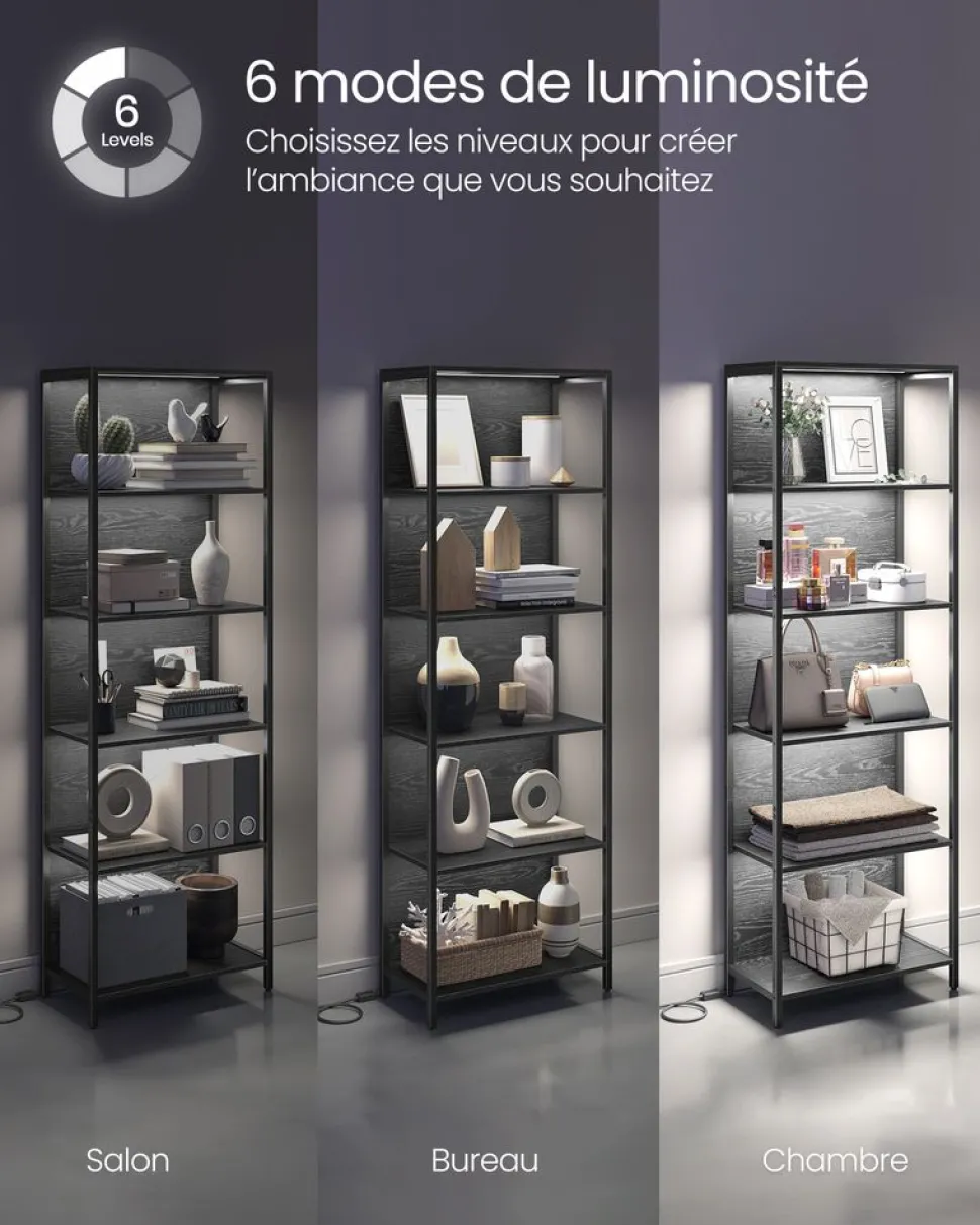 Best SONGMICS Bibliothèque 8 cases rustique Marron Vintage