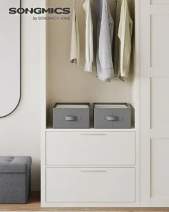 Outlet SONGMICS Bibliothèque 8 casiers blanc