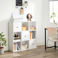 Flash Sale SONGMICS Bibliothèque 9 cubes Blanc