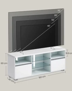 Outlet SONGMICS Bibliothèque 4 niveaux Blanc
