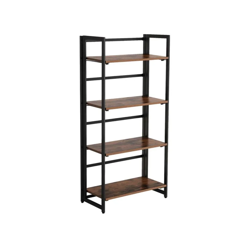 Hot SONGMICS Bibliothèque 4 niveaux industriel