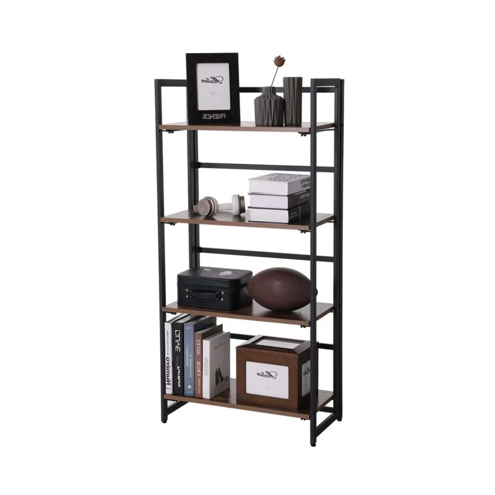 Hot SONGMICS Bibliothèque 4 niveaux industriel