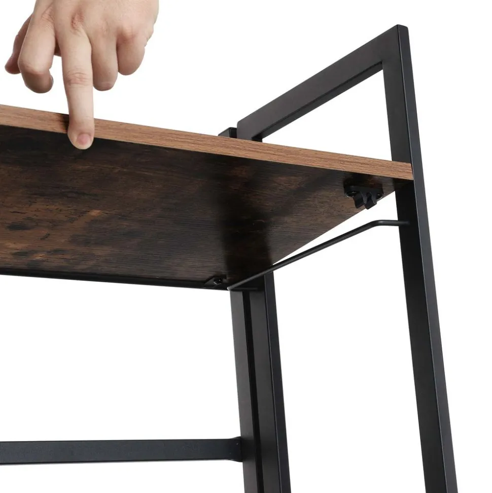 Hot SONGMICS Bibliothèque 4 niveaux industriel