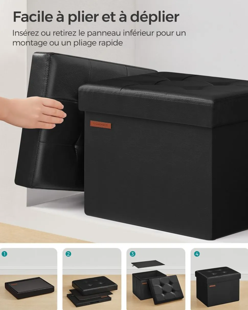 New SONGMICS Bibliothèque 5 niveaux noir et gris