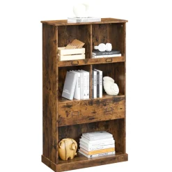 Flash Sale SONGMICS Bibliothèque 4 niveaux rustique Marron Rustique