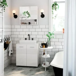 Outlet SONGMICS Bibliothèque échelle 5 niveaux Brun Vintage Noir