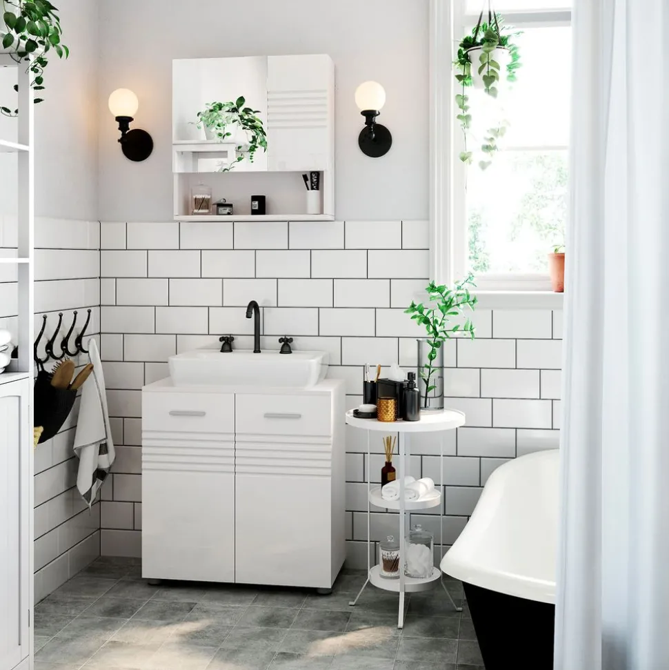 Outlet SONGMICS Bibliothèque échelle 5 niveaux Brun Vintage Noir