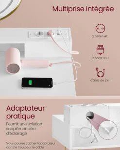 Hot SONGMICS Bibliothèque enfant jaune et noir Blanc