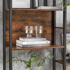 Fashion SONGMICS Bibliothèque zigzag blanc