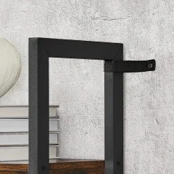 Fashion SONGMICS Bibliothèque zigzag blanc