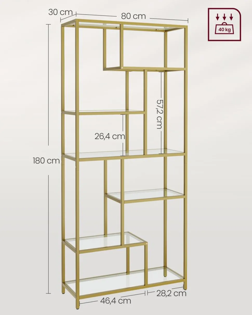Best SONGMICS Bibliothèque zigzag rustique Brun Vintage Noir