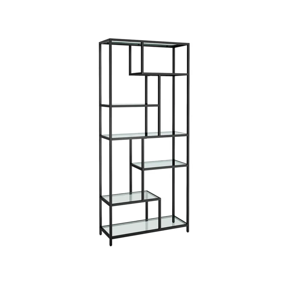 Best SONGMICS Bibliothèque zigzag rustique Brun Vintage Noir