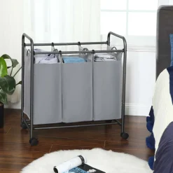 Hot SONGMICS Boîte à bijoux 360° blanc nuage