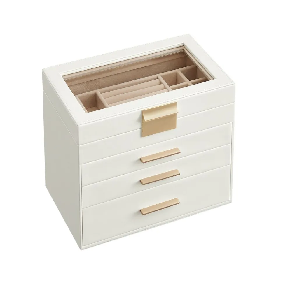 Shop SONGMICS Boîte à bijoux 4 niveaux