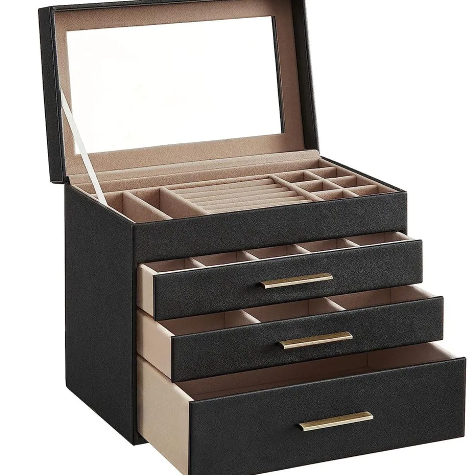 Shop SONGMICS Boîte à bijoux 4 niveaux