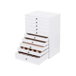 Flash Sale SONGMICS Boîte à bijoux 10 niveaux Blanc