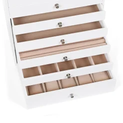 Flash Sale SONGMICS Boîte à bijoux 10 niveaux Blanc