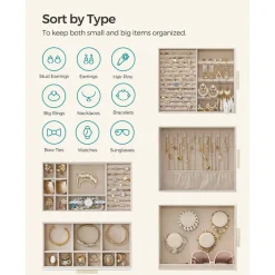 Online SONGMICS Boîte à bijoux 5 niveaux