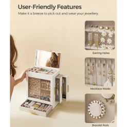 Online SONGMICS Boîte à bijoux 5 niveaux