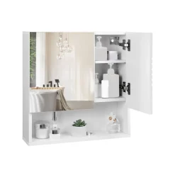 Fashion SONGMICS Boîte à bijoux 3 tiroirs blanc