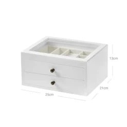 Store SONGMICS Boîte à bijoux blanc