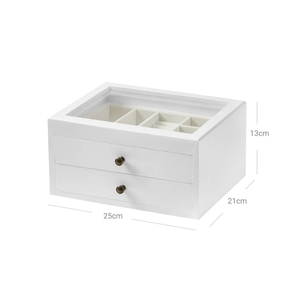 Store SONGMICS Boîte à bijoux blanc