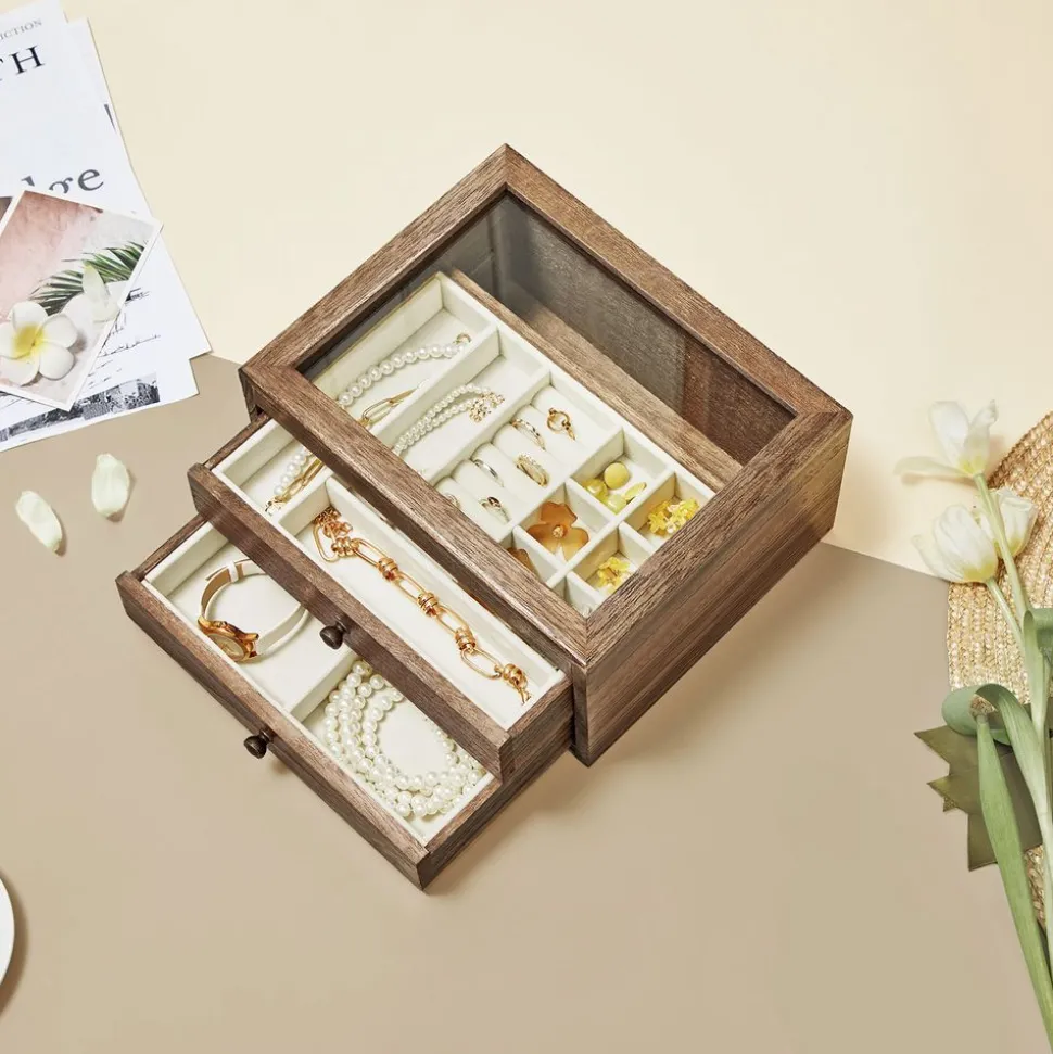 Store SONGMICS Boîte à bijoux blanc