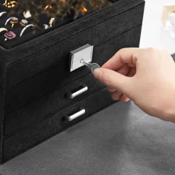 Best Sale SONGMICS Boîte à bijoux noir